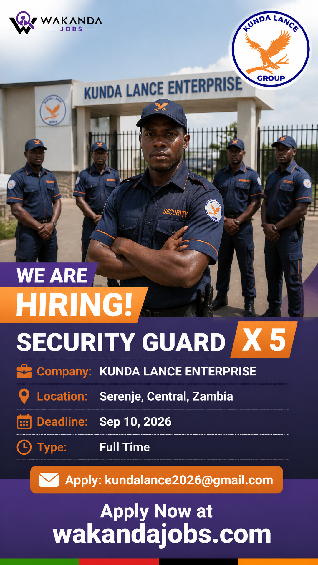 SECURITY GUARD X 5