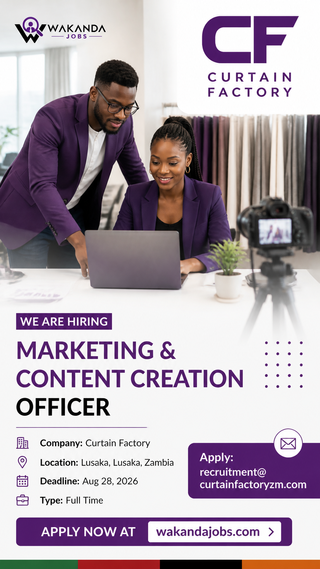 Marketing & Content Creation Officer