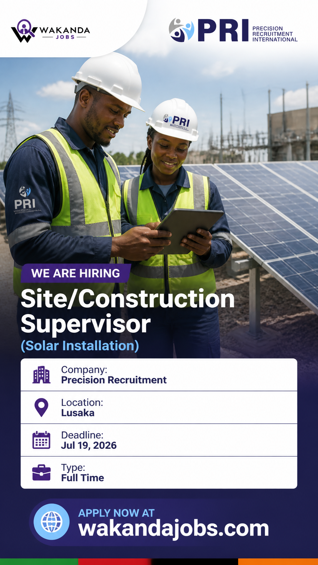 Site/Construction Supervisor (Solar Installation)