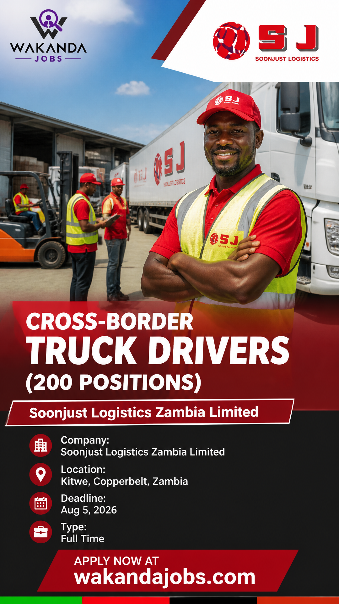 CROSS-BORDER TRUCK DRIVERS (200 POSITIONS)
